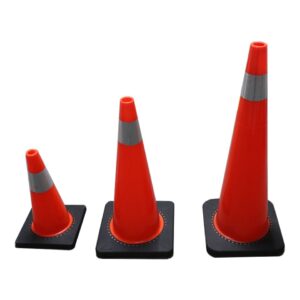 Conos con reflejante y sin reflejante